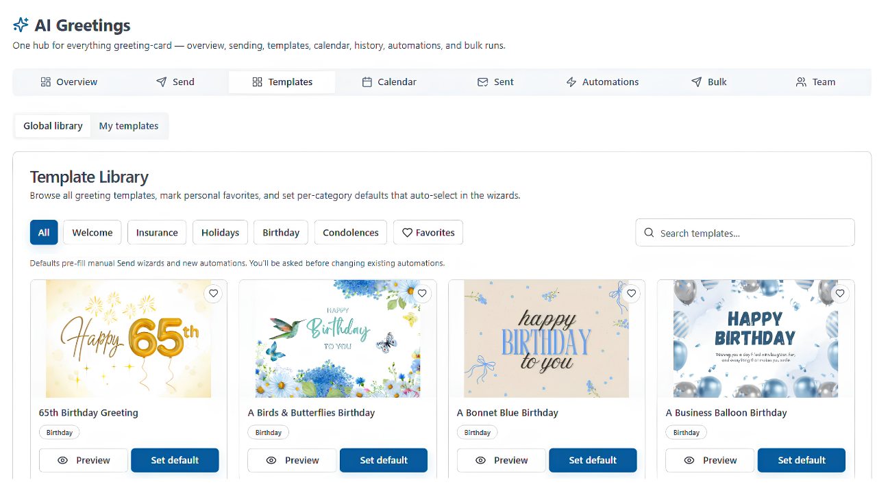 Template library