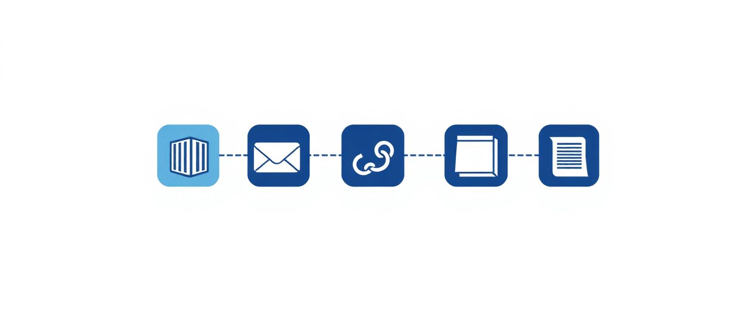 Illustration of connected LyncCIS platform capability tiles